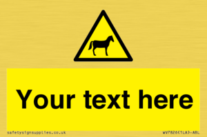 Custom warning horses